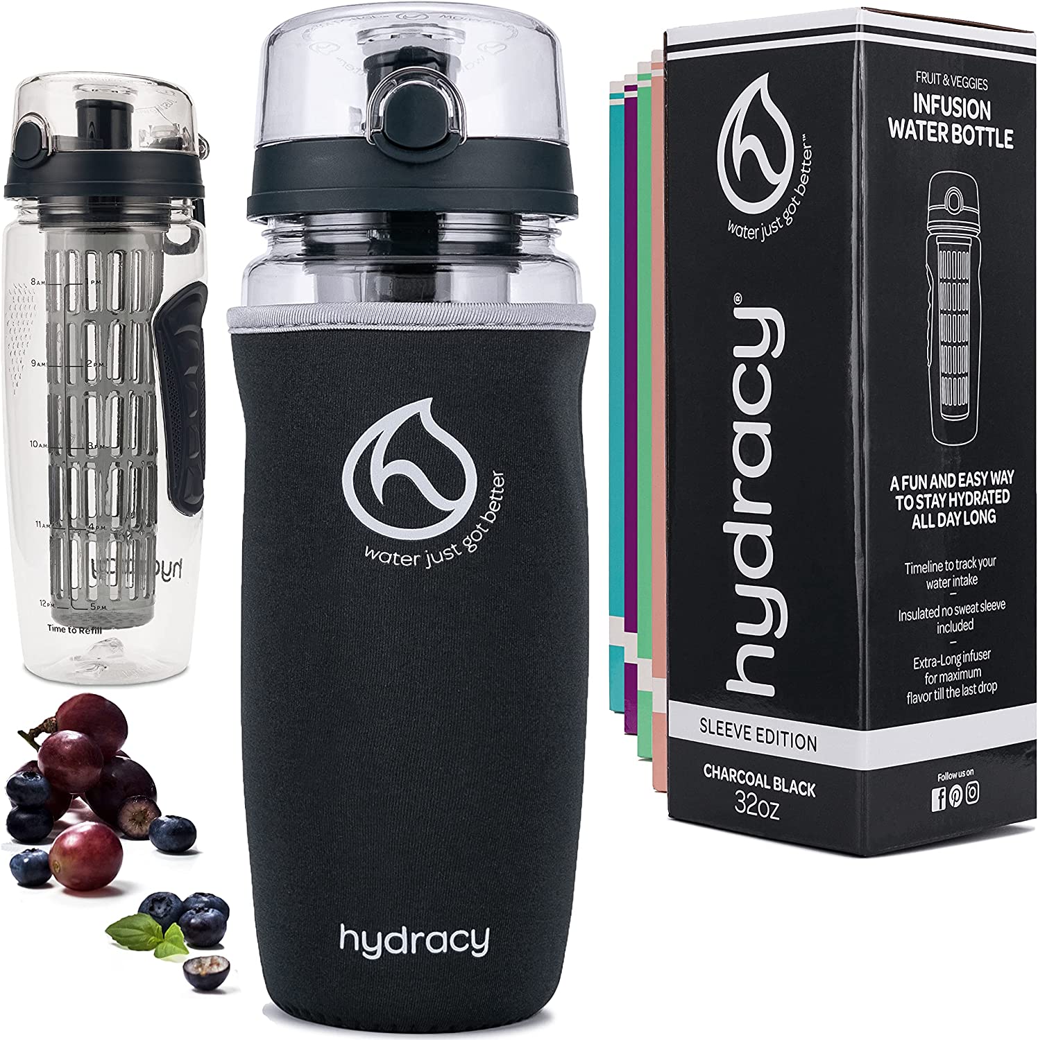 Hydracy Fruit Infuser Water Bottle