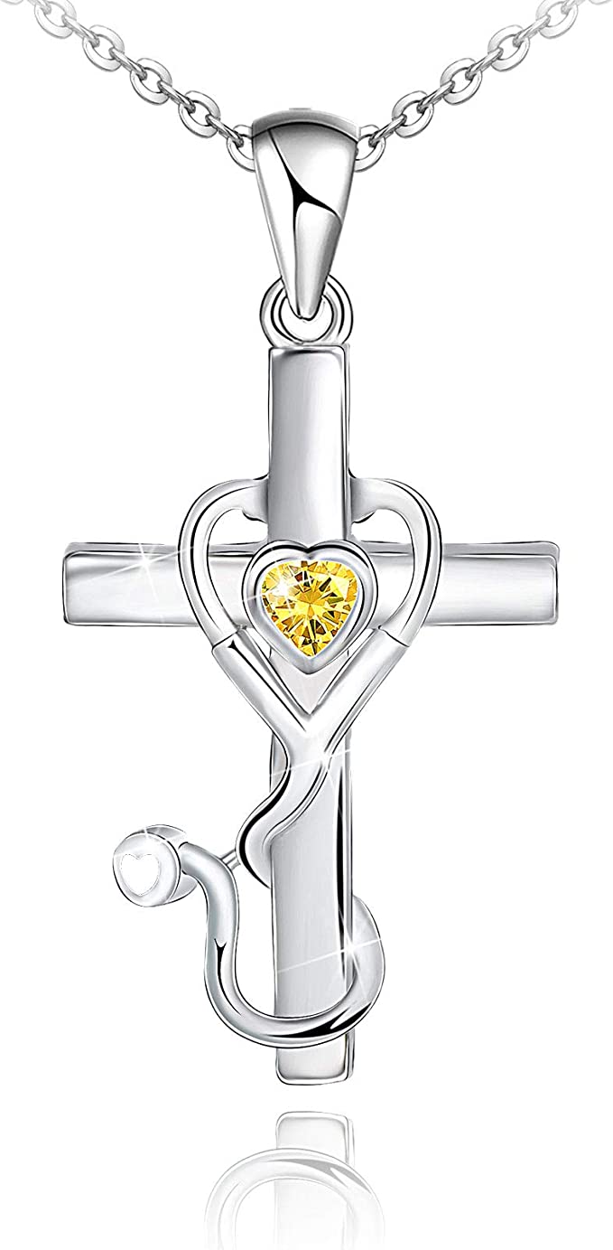 Medicine Themed Stethoscope Pendant Necklace