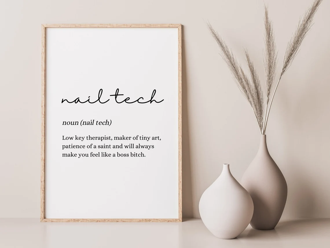 nail-tech-definition-wall-poster-print-salon-decor