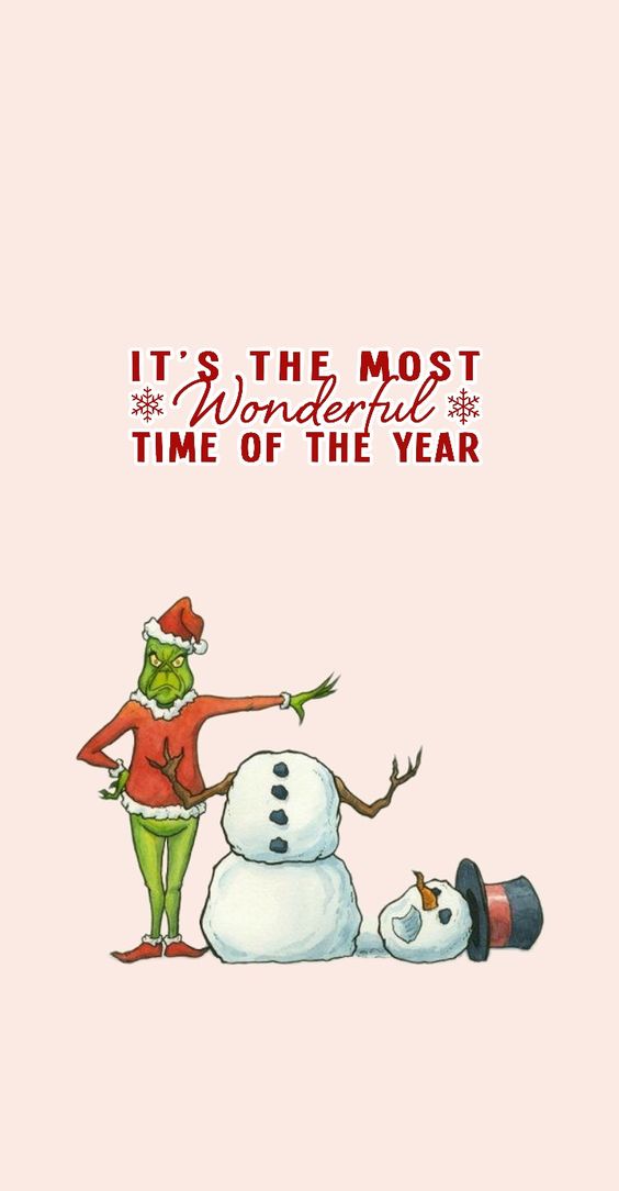 The best FREE Grinch wallpaper for iPhone | Grinch Christmas wallpaper for your phone