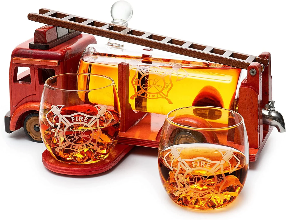 Firetruck Whiskey Decanter