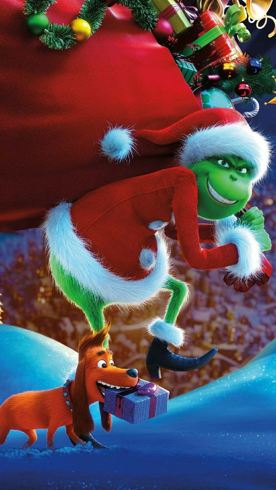 The best FREE Grinch wallpaper for iPhone | Grinch Christmas wallpaper for your phone