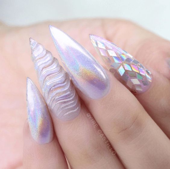 Unicorn nails and unicorn nail designs to try