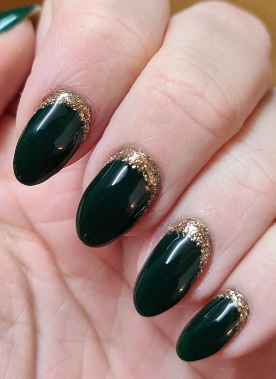 35+ Elegant Emerald Green Nails Design Ideas That You'll Want To Try ...