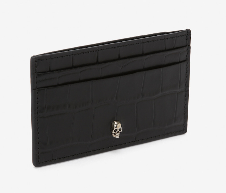 The best designer card holders: Alexander McQueen Croc-Effect Card Holder