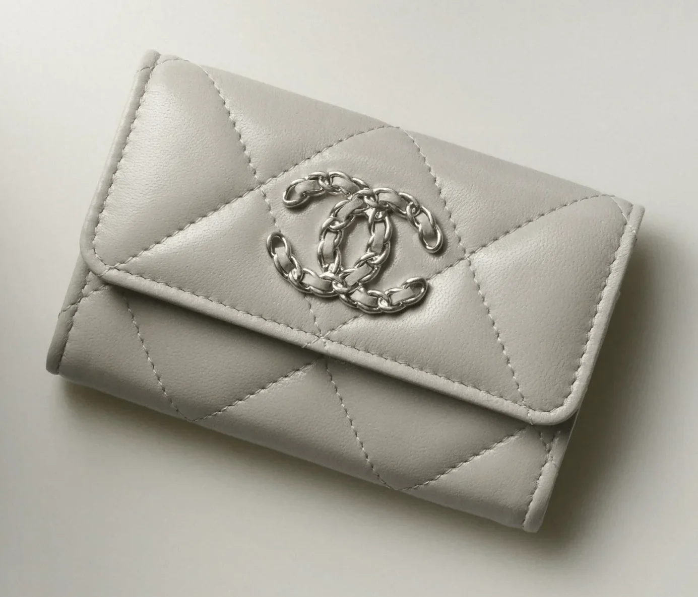 The best designer card holders: Chanel 19 Lambskin Card Holder