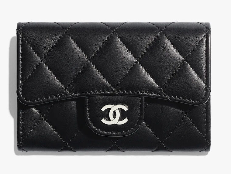 The best designer card holders: Chanel Caviar Quilted Flap Card Holder