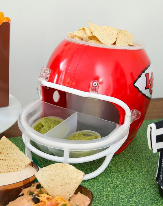 super bowl snack helmet