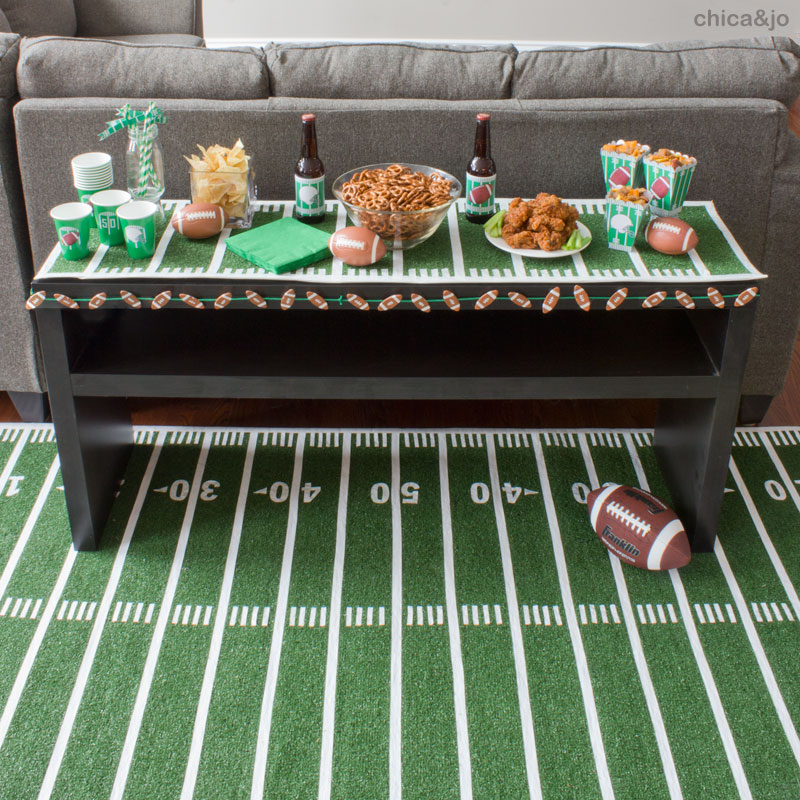 Super Bowl party decorations and Super Bowl party decor ideas