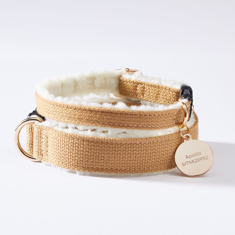 Chic designer dog collars to shop for your pup: MARK & GRAHAM Sherpa Dog Collar