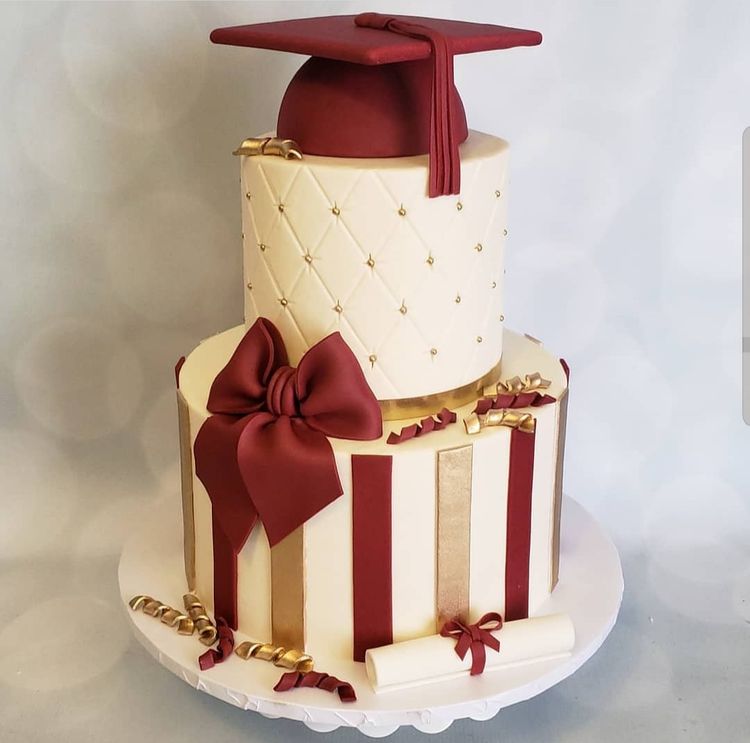How To Make Elegant Graduation Cake | Step by Step - YouTube