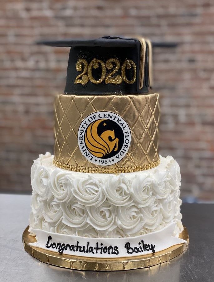 Grad Cake | College Graduation Cake | High School Graduation Cake – Rolling  In Dough Bakery