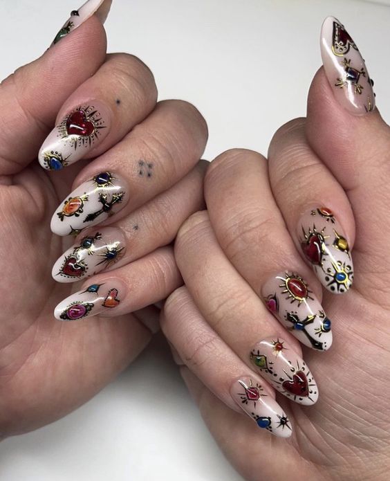 The best witchy nails for a grunge look