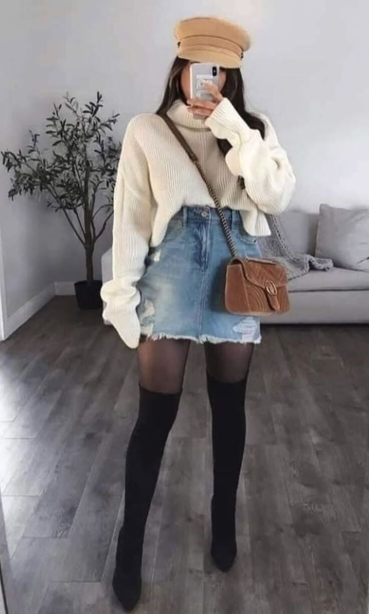 55+ Cute Cold Outfits To Wear This Winter