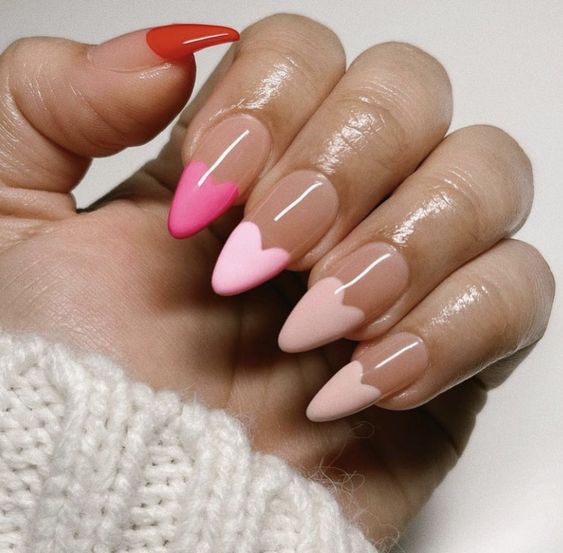 40 Super Easy Valentine s Nails To DIY At Home