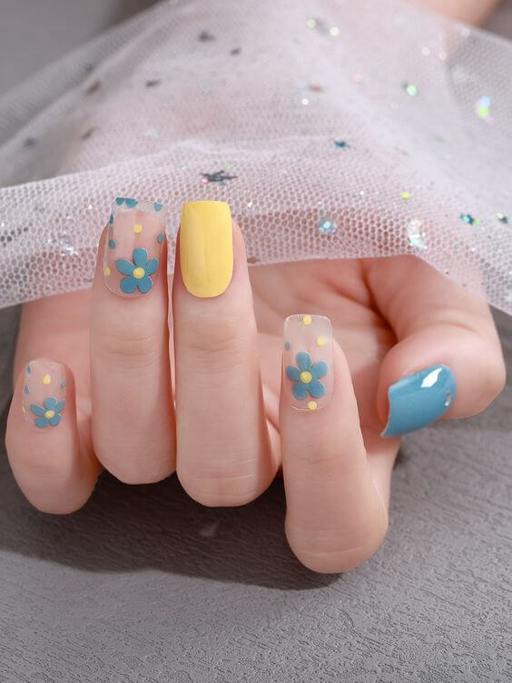 The top spring nails, spring nail art, and spring nail designs to copy