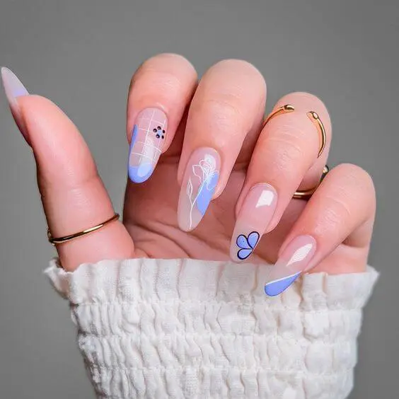 The top spring nails, spring nail art, and spring nail designs to copy